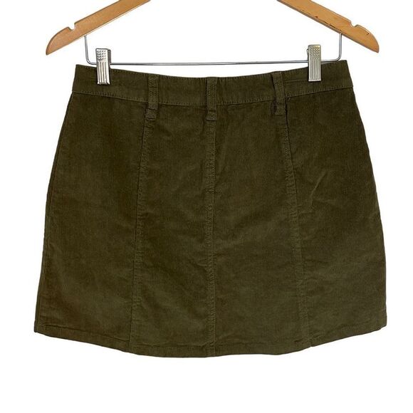 RE Generation By Celebrity Pink Steller Skirt Mini Corduroy Button Size 9/29Oliv - Picture 2 of 8